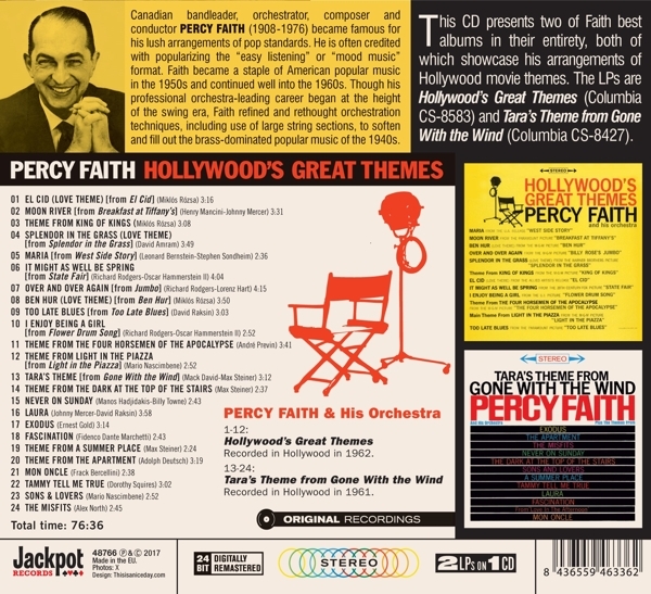 Percy & His Orchestra Faith - Hollywood Great Themes/ Tara's Theme From.. i gruppen CD / Toppselgere hos Bengans Skivbutik AB (3922592)