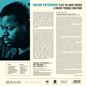 Oscar Peterson - Plays The Harry Warren & Vincent Youmans Song Book i gruppen VINYL / Jazz hos Bengans Skivbutik AB (3922605)