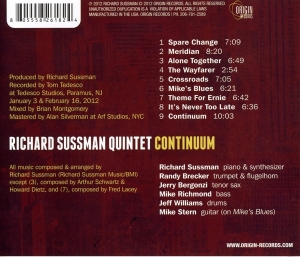 Richard -Quintet- Sussman - Continuum i gruppen CD hos Bengans Skivbutik AB (3931352)