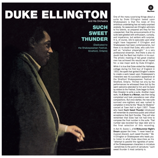 Duke Ellington - Such Sweet Thunder i gruppen VINYL / Jazz/Blues hos Bengans Skivbutik AB (3931558)
