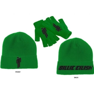 Billie Eilish - Billie Eilish Unisex Beanie Hat & Glove  i gruppen MK Export CDON Merch hos Bengans Skivbutik AB (3944371)