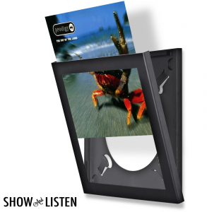 Show And Listen - Black LP Flip Frame i gruppen VinylTilbehør hos Bengans Skivbutik AB (3999809)