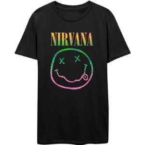 NIrvana - Nirvana Unisex Tee : Sorbet Ray Smiley i gruppen CDON - Exporterade Artiklar_Manuellt / T-shirts_CDON_Exporterade hos Bengans Skivbutik AB (4042882r)