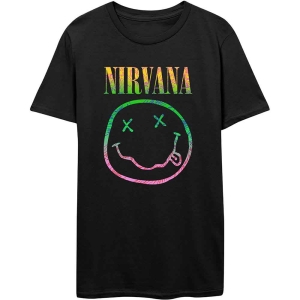 Nirvana - Sorbet Ray Happy Face Uni Bl  i gruppen MERCHANDISE / T-shirt / Pop-Rock hos Bengans Skivbutik AB (4042882r)
