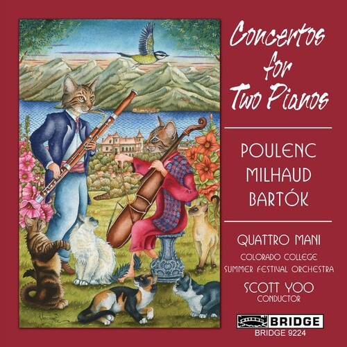 Poulenc/Milhaud - Concertos For 2 Pianos i gruppen CD / Klassisk hos Bengans Skivbutik AB (4045623)
