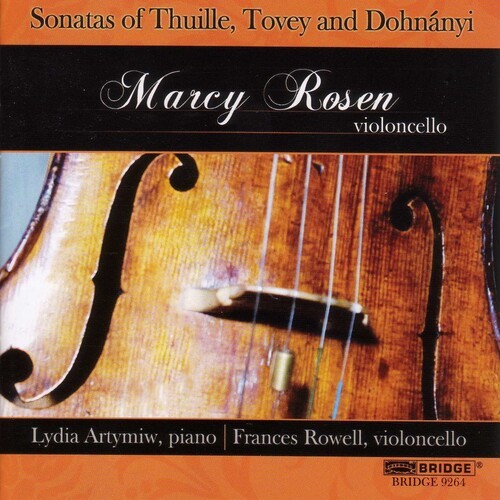 Rosen/Artymiw/Rowell - Sonatas Of Thuille, Tovey & Dohnanyi i gruppen CD / Klassisk hos Bengans Skivbutik AB (4047995)