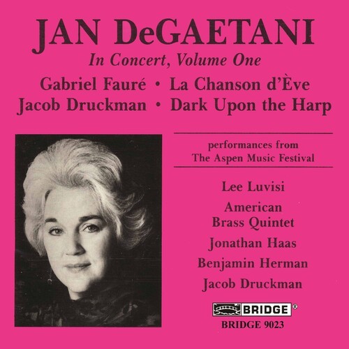 Faure/Druckman - De Gaetani In Concert 1 i gruppen CD / Klassisk hos Bengans Skivbutik AB (4049627)