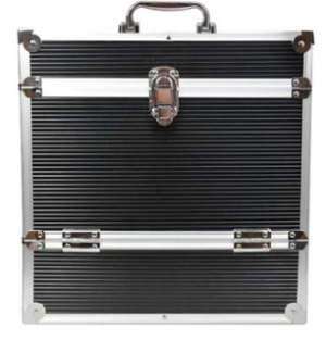 Vinyltillbehör - 12' Aluminium LP Vinyl Storage Case - Bl i gruppen Merchandise hos Bengans Skivbutik AB (4057910)