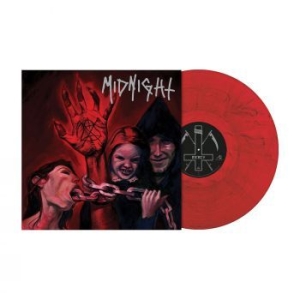 Midnight - No Mercy For Mayhem (Red/Black Marb i gruppen VINYL hos Bengans Skivbutik AB (4109256)