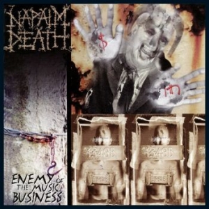 Napalm Death - Enemy Of The Music Business (Red Vi i gruppen VINYL hos Bengans Skivbutik AB (4111918)