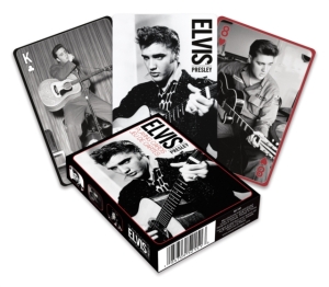 Elvis Presley - Elvis - Black And White Playing Cards i gruppen MERCHANDISE / Selskapsspill / Pop-Rock hos Bengans Skivbutik AB (4113956)