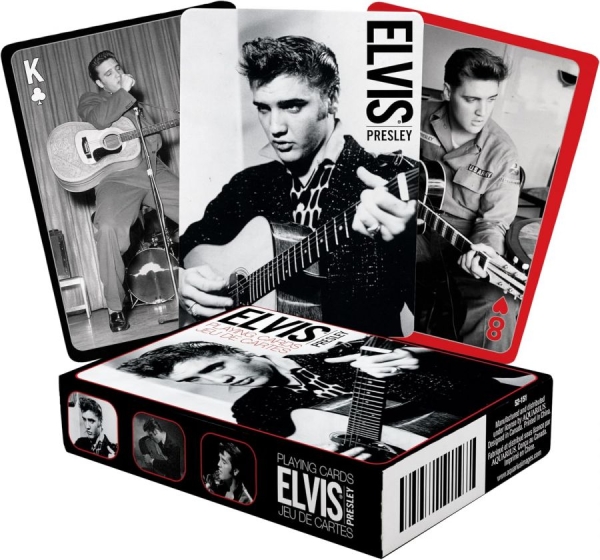 Presley Elvis - Playing Cards (6.5 Cm X 1.75 Cm X 9 i gruppen MERCHANDISE / Selskapsspill / / hos Bengans Skivbutik AB (4113956)