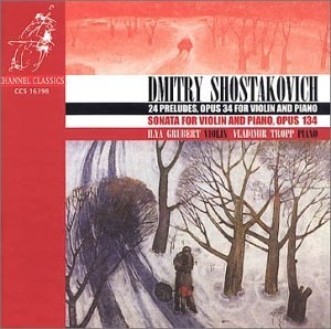 Shostakovich Dmitry - 24 Preludes For Violin And Piano i gruppen CD hos Bengans Skivbutik AB (4121180)