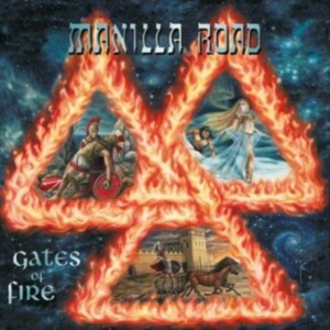 Manilla Road - Gates Of Fire (Blue/Red/Yellow Spla i gruppen VINYL / Metal hos Bengans Skivbutik AB (4132263)
