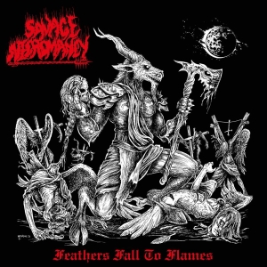 Savage Necromancy - Feathers Fall To Flames (Black Viny i gruppen VINYL / Metal hos Bengans Skivbutik AB (4141962)