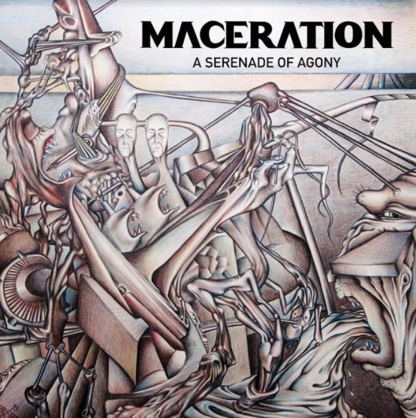 Maceration - A Serenade Of Agony (Gold & Black) i gruppen VINYL / Toppselgere hos Bengans Skivbutik AB (4147826)