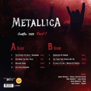 Metallica - Seattle 1989 Part 1 i gruppen VINYL / Metal hos Bengans Skivbutik AB (4163050)
