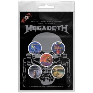 Megadeth - Vic Rattlehead Button Badge Pack i gruppen MERCHANDISE / Pin-Button Badge / Heavy Metal hos Bengans Skivbutik AB (4168413)