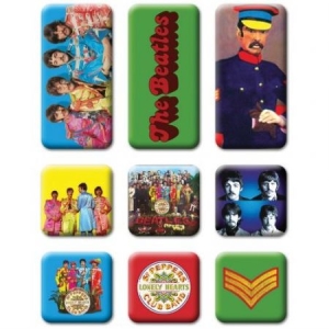 The beatles - Sgt Pepper 9 Piece Set Magnet i gruppen Merchandise hos Bengans Skivbutik AB (4168429)