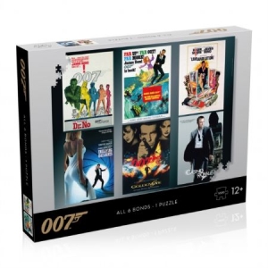 James Bond Puzzle Actor Debut Poster 1000 Pc i gruppen Labels /  hos Bengans Skivbutik AB (4171278)