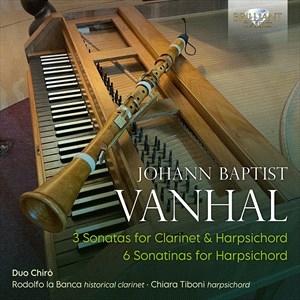Vanhal Joahnn Baptist - 3 Sonatas For Clarinet & Harpsichor i gruppen CD hos Bengans Skivbutik AB (4171920)