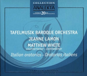 White Matthew Tafelmusik Baroque - Italian Oratorios i gruppen CD hos Bengans Skivbutik AB (4175392)