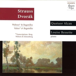 Bessette Louise Quatuor Alcan - Strauss/Dvorák: Waltzes & Bagatelle i gruppen CD hos Bengans Skivbutik AB (4177430)