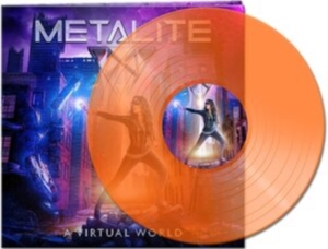 Metalite - A Virtual World (Clear Orange Vinyl i gruppen VINYL / Metal hos Bengans Skivbutik AB (4182116)