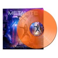 Metalite - A Virtual World (Clear Orange Vinyl i gruppen VINYL / Metal hos Bengans Skivbutik AB (4182116)