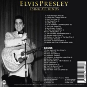 Elvis Presley - I Sing All Kinds i gruppen CD / Pop-Rock,Annet hos Bengans Skivbutik AB (4199155)