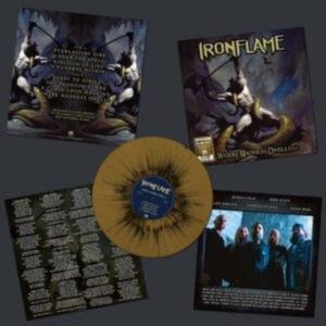 Ironflame - Where Madness Dwells (Gold/Black Sp i gruppen VINYL / Metal hos Bengans Skivbutik AB (4206863)