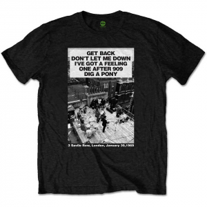 The Beatles - Unisex T-Shirt: Rooftop Songs i gruppen Annet / hos Bengans Skivbutik AB (4212242r)
