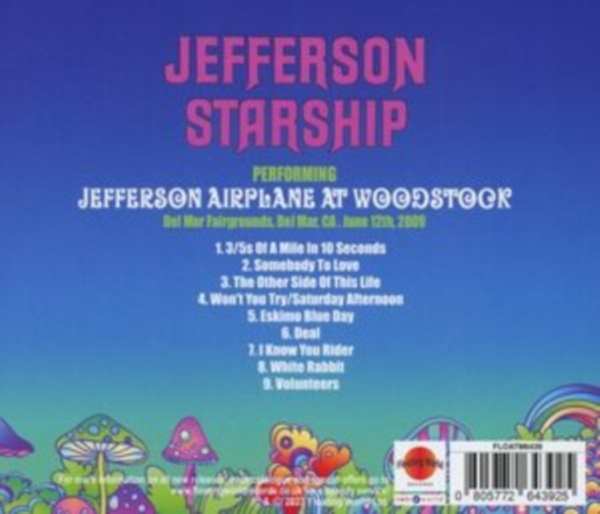 Jefferson Starship - Jefferson Airplane At Woodstock i gruppen CD / Rock hos Bengans Skivbutik AB (4215892)
