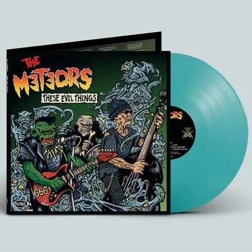 Meteors - These Evil Things (Blue) i gruppen VINYL / Toppselgere hos Bengans Skivbutik AB (4216552)