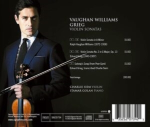 Grieg Edvard Vaughan Williams Ra - Vaughan Williams & Grieg: Violin So i gruppen CD hos Bengans Skivbutik AB (4216754)