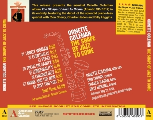 Ornette Coleman - Shape Of Jazz To Come i gruppen CD hos Bengans Skivbutik AB (4219773)