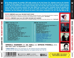 Erroll Garner - Most Happy Piano The 1956 Studio Sessions i gruppen CD / Jazz hos Bengans Skivbutik AB (4219774)