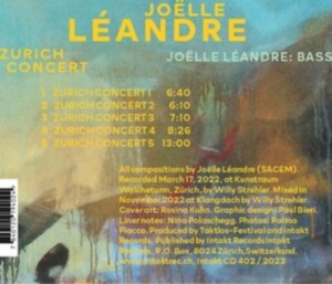 Léandre Joëlle - Zürich Concert i gruppen CD / Jazz hos Bengans Skivbutik AB (4220673)