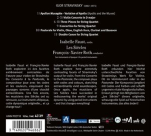 Isabelle Faust - Stravinsky: Violin Concerto / Chamber Works i gruppen CD / Klassisk,Annet hos Bengans Skivbutik AB (4220989)