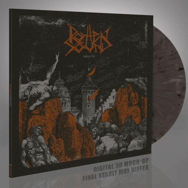 Rotten Sound - Apocalypse (Silver/Black Marbled Vi i gruppen VINYL / Toppselgere hos Bengans Skivbutik AB (4222353)