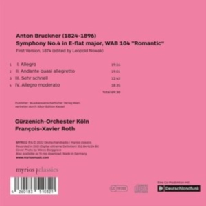 Gurzenich-Orchester Köln/Roth François-X - Bruckner Symphony No. 4 (First Version) i gruppen CD hos Bengans Skivbutik AB (4224882)