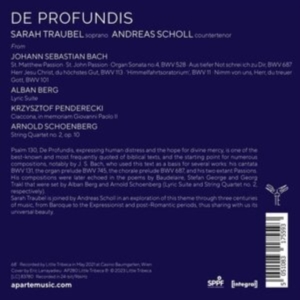 Sarah Traubel - De Profundis i gruppen CD hos Bengans Skivbutik AB (4224896)