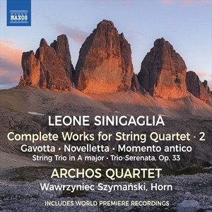 Sinigaglia Leone - Complete Works For String Quartet, i gruppen CD hos Bengans Skivbutik AB (4227196)