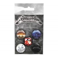 Metallica - Button Badge Set Albums 1983-1991 i gruppen MERCHANDISE / Pin-Button Badge / Heavy Metal hos Bengans Skivbutik AB (4231088)