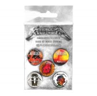 Metallica - Button Badge Set Albums 1996-2016 i gruppen MERCHANDISE / Pin-Button Badge / Heavy Metal hos Bengans Skivbutik AB (4231089)