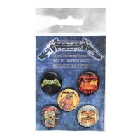 Metallica - Button Badge Set The Singles i gruppen MERCHANDISE / Pin-Button Badge / Heavy Metal hos Bengans Skivbutik AB (4231090)
