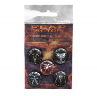 Fear Factory - Button Badge Set Albums 2010-2021 i gruppen MERCHANDISE / Pin-Button Badge / Heavy Metal hos Bengans Skivbutik AB (4231153)
