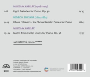 Kabelac Miloslav Smetana Bedrich - Kabelac & Smetana: Piano Works i gruppen Externt_Lager / Naxoslager hos Bengans Skivbutik AB (4232342)