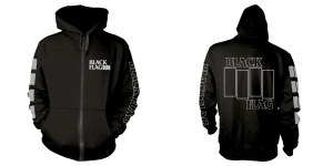 Black Flag - Zip-Hood -  Logo (M) i gruppen MERCHANDISE / Hoodies / Pop-Rock,Punk hos Bengans Skivbutik AB (4240953)