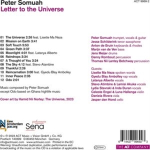 Somuah Peter - Letter To The Universe i gruppen CD / Jazz hos Bengans Skivbutik AB (4240979)